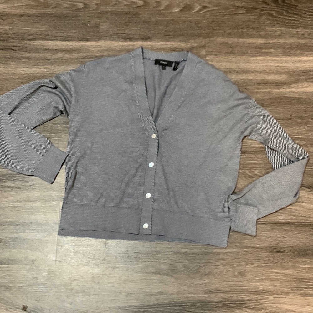 Theory Gray Women's Cardigan Sweater